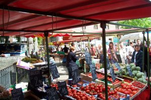 de markt in Hesdin